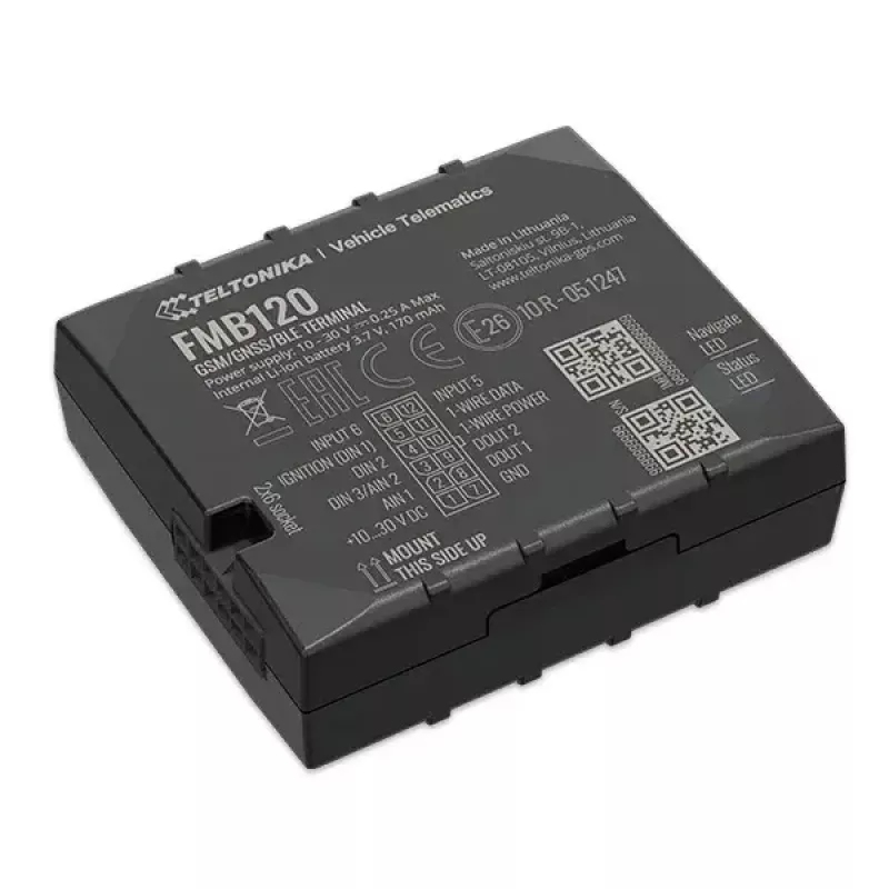 Teltonika FMB120 Car Black Dust Resistant GPS Tracker