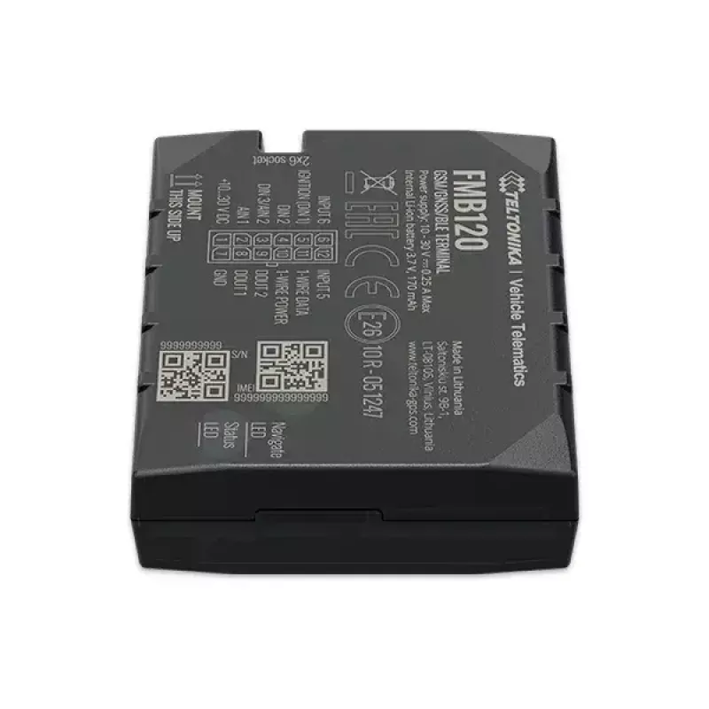 Teltonika FMB120 Car Black Dust Resistant GPS Tracker