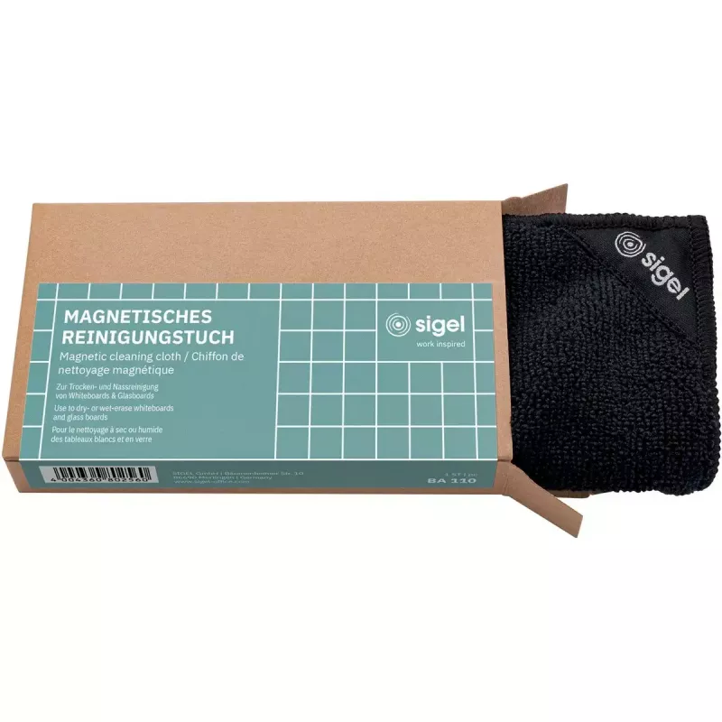 Cleaning Cloth Microfibre Sigel BA110 Neodymium Black 250x250mm