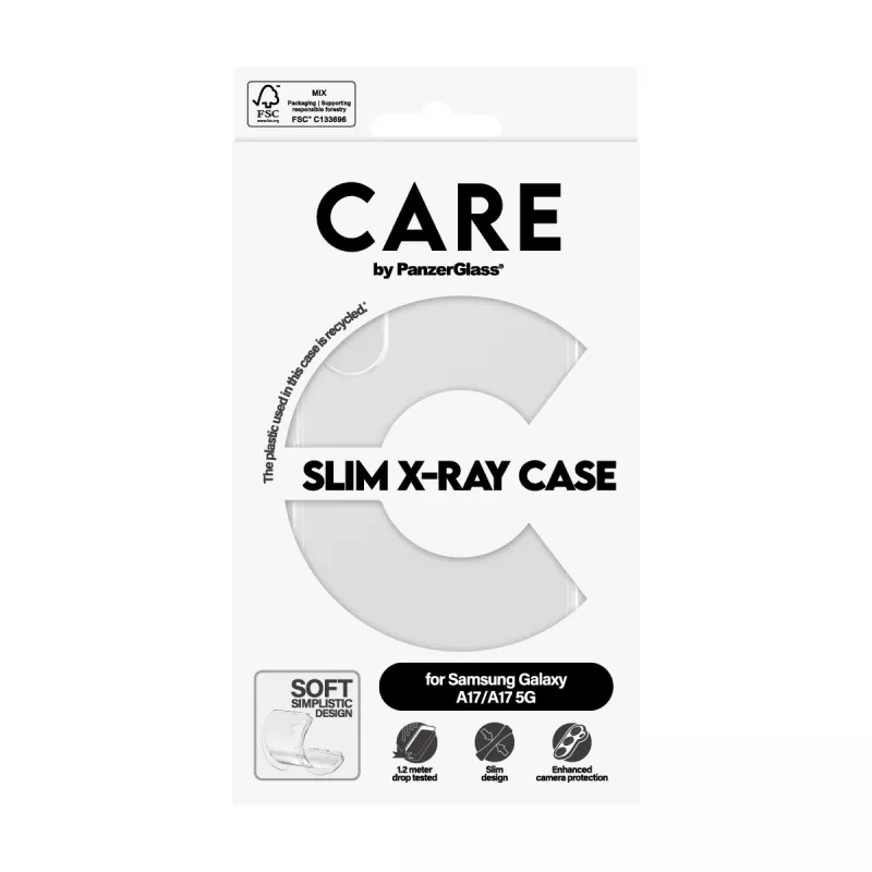 Protective phone case PanzerGlass CARE Transparent X-Ray Soft Basic for Samsung Galaxy (model CR73372)