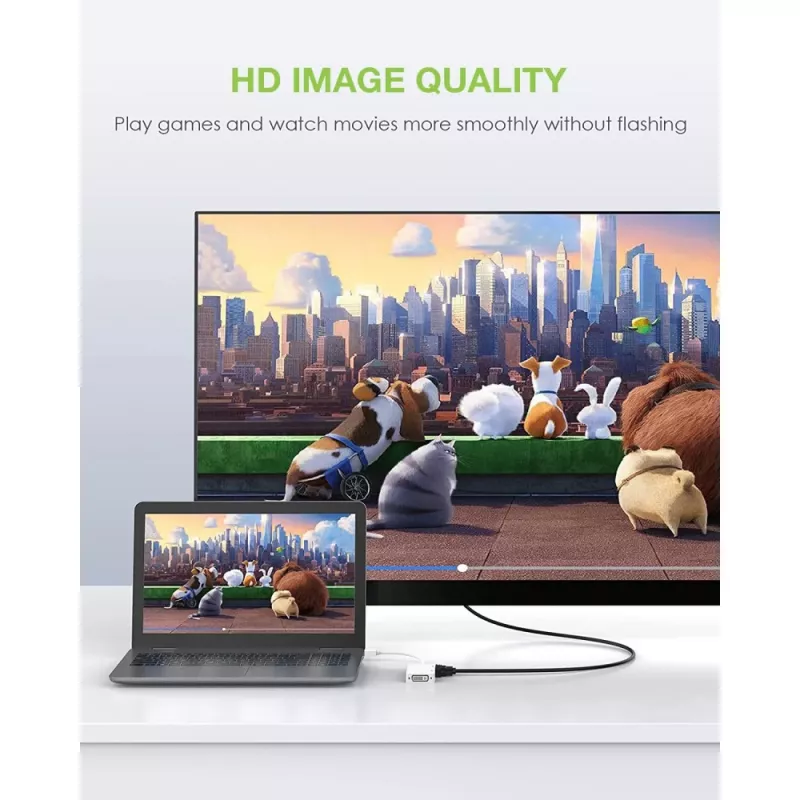 Techly Adapter 3 in 1 Mini DisplayPort (Thunderbolt) to HDMI / DVI / VGA IADAP MDP-COMBOF12