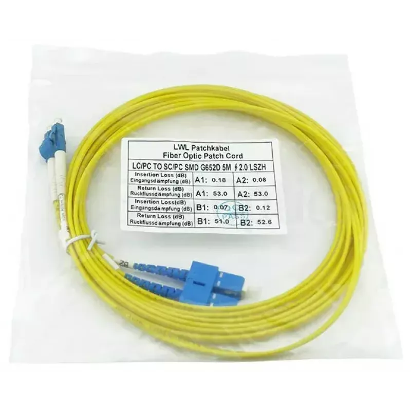 BlueOptics SFP3132BU2MK InfiniBand fibre optic cable 2 m LC SC Yellow