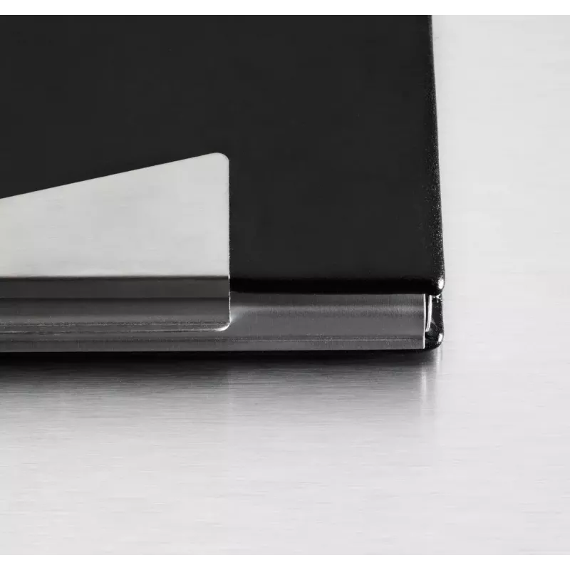 Business Card Holder Sigel VZ131 Aluminium Black Silver