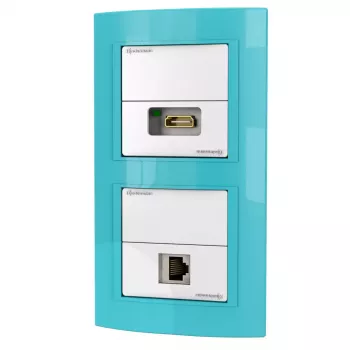 Socket-outlet RJ-45 + HDMI Kindermann 7456 000 544