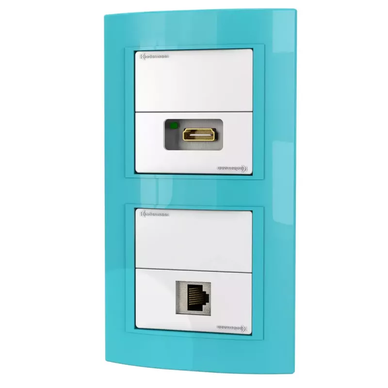 Socket-outlet RJ-45 + HDMI Kindermann 7456 000 544