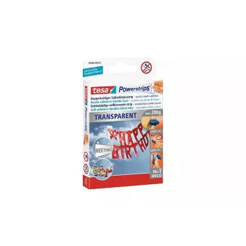 Mounting label TESA Powerstrips Transparent DECO