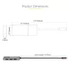 StarTech.com 3-Port USB-C Multi-Monitor Adapter, USB Type-C to 3x DisplayPort 1.4 MST Hub, Triple 4K 60Hz DP Laptop Display Extender / Splitter, HDR, Extra-Long Built-In Cable - Windows Only