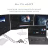 StarTech.com 3-Port USB-C Multi-Monitor Adapter, USB Type-C to 3x DisplayPort 1.4 MST Hub, Triple 4K 60Hz DP Laptop Display Extender / Splitter, HDR, Extra-Long Built-In Cable - Windows Only