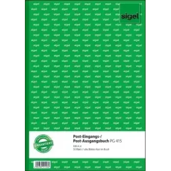 Writing Notebook Sigel PG415 A4 50 Sheets Green White