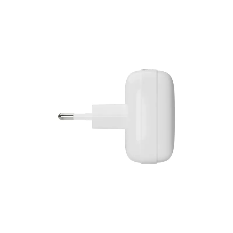 Wall Charger d bramante re-charge Pro EU Flat 2×USB-C 20W White (indoor)