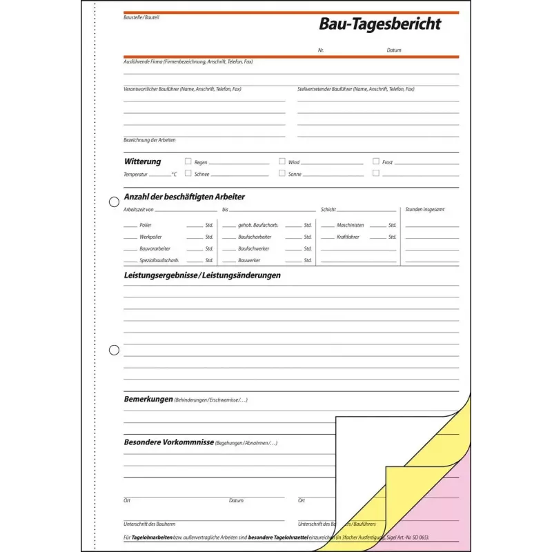 Business form Sigel SD063 Green A4 120 sheets