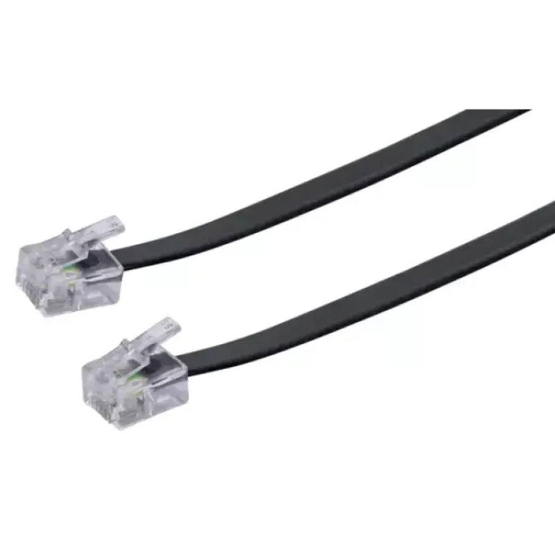 Network Cable Schwaiger 6.0m RJ-11 - RJ-11 6m Black