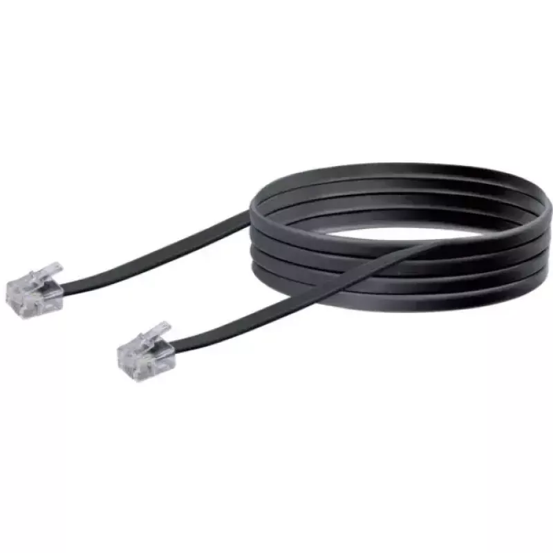 Network Cable Schwaiger 6.0m RJ-11 - RJ-11 6m Black