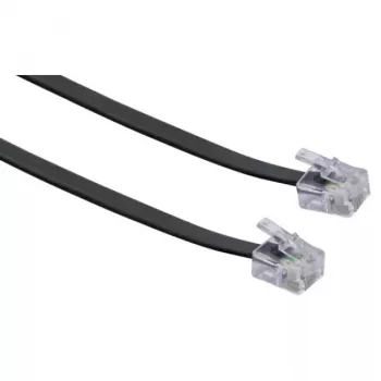 Network Cable Schwaiger 6.0m RJ-11 - RJ-11 6m Black