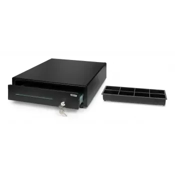 Electronic cash drawer Safescan LD-4141, steel housing, 410×415×115 mm, black, 6 keys