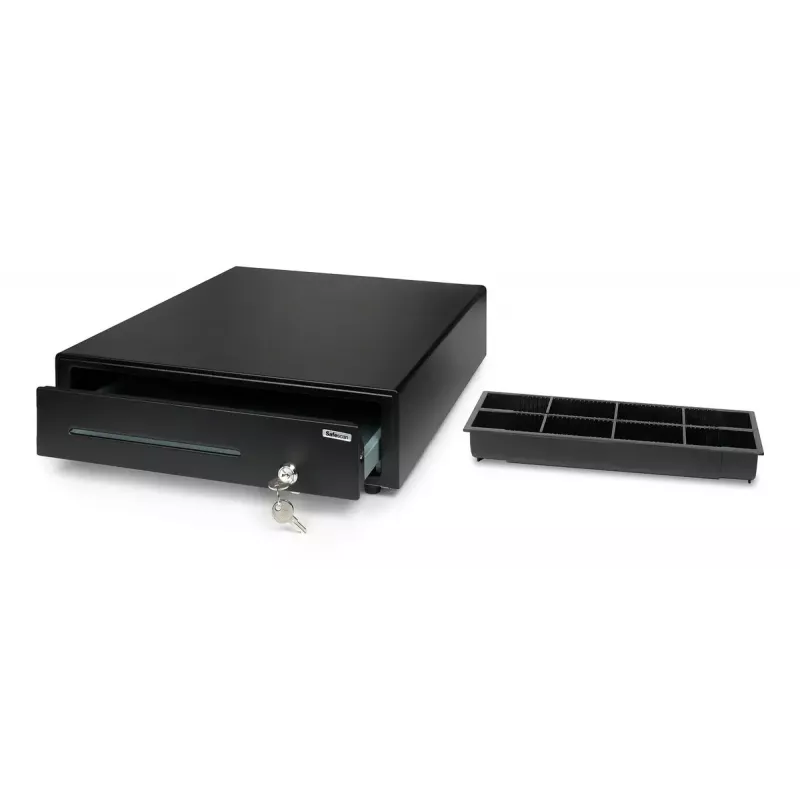 Electronic cash drawer Safescan LD-4141, steel housing, 410×415×115 mm, black, 6 keys