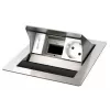 Outlet box Type F Kindermann 7492000041 Stainless steel White
