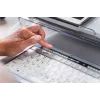 BakkerElkhuizen S-board 840 US Qwerty, Tenkeyless (80 - 87%), Wired, USB, Scissor key switch, QWERTY, Light grey, White