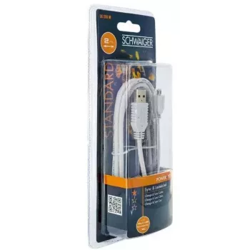 USB cable Schwaiger LK200M532 2m USB A Micro-USB A White