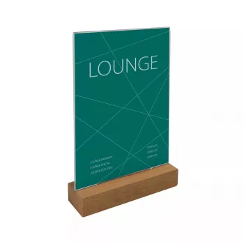 Sign holder Sigel TA254 A5 Acrylic Brown Transparent 150mm 235mm