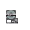 Epson Matte Tape – Grey/Black 18mm(8m) – LK-5ABJ, Black on grey, LK, Rhino, LabelWorks LW-C410, LabelWorks LW-C610, 1.8 cm, 8 m