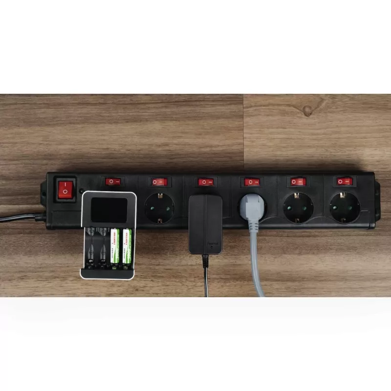 Hama 00137259 power extension 1.4 m 6 AC outlet(s) Indoor Black