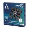 Fan Arctic P8 Slim PWM PST 80mm Low-Profile 38.23 m³/h Fluid Dynamic Bearing Black