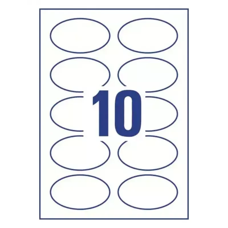 Self-adhesive label Oval Removable Avery L4882-20
