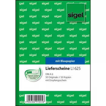 Business Form Sigel LI625 A6 Green Pink White