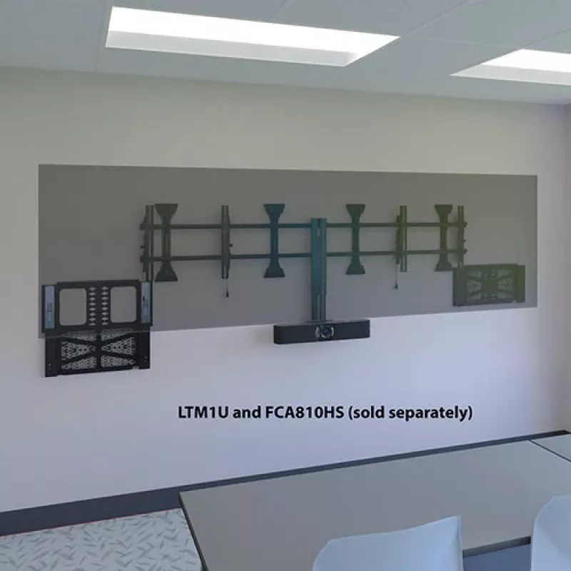 Chief Proximity Component Storage Slide-Lock Panel Black 6.8 kg Wall Mount