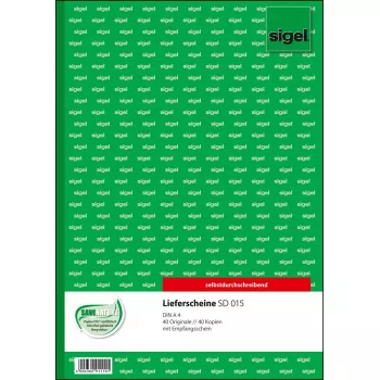 Business Form Sigel SD015 A4 White Yellow 80 Sheets