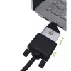 Techly IADAP USBC-VGAC USB graphics adapter 1920 x 1200 pixels Black, Silver