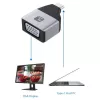 Techly IADAP USBC-VGAC USB graphics adapter 1920 x 1200 pixels Black, Silver