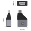 Techly IADAP USBC-VGAC USB graphics adapter 1920 x 1200 pixels Black, Silver