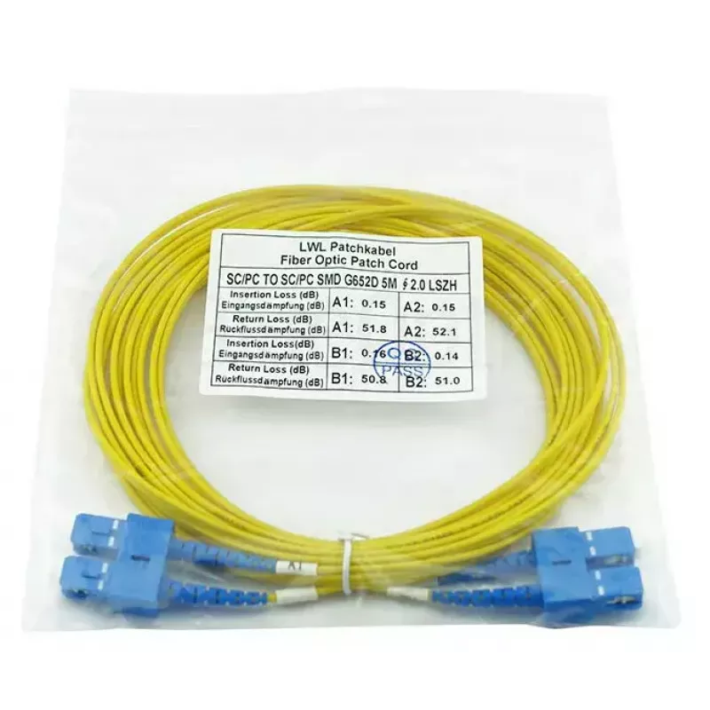BlueOptics SFP3232BU2MK InfiniBand fibre optic cable 2 m SC Yellow