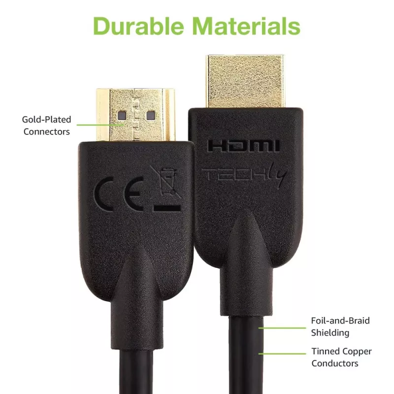 Techly ICOC HDMI2-4-010T HDMI cable 1 m HDMI Type A (Standard) Black