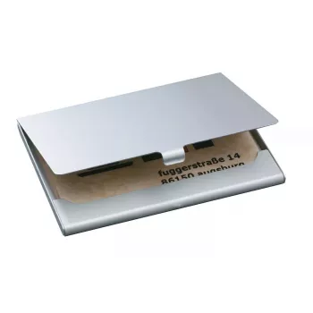 Business Card Holder Sigel VZ135 Aluminium Silver