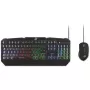 MediaRange MRGS102 Gaming Keyboard and Mouse USB QWERTZ Black RGB