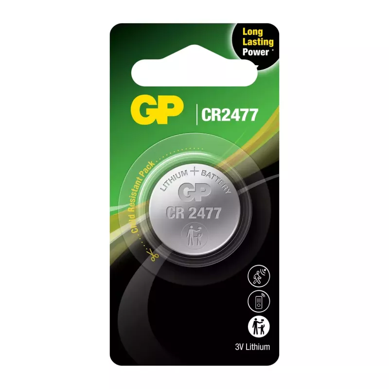 Single-use battery GP Batteries 103239 CR2477 Lithium-Manganese Dioxide
