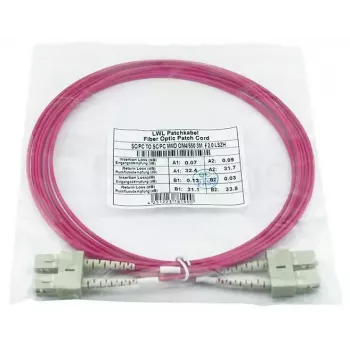 Fibre optic cable BlueOptics SFP3232FU0.5MK 0.5 m SC OM4