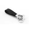 Keyring TROIKA KR8-02/LE Black Silver Leather 31mm