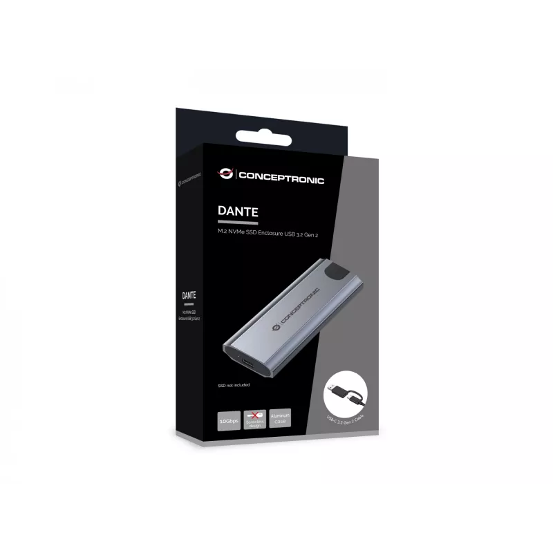 Conceptronic DANTE05G M.2 NVMe SSD Enclosure USB 3.2 Gen 2
