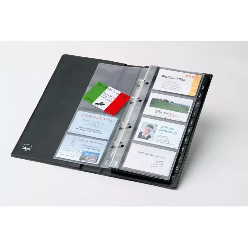 Business Card Holder Sigel VZ300 Plastic Black