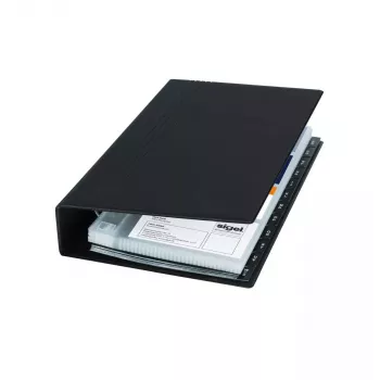 Business Card Holder Sigel VZ300 Plastic Black