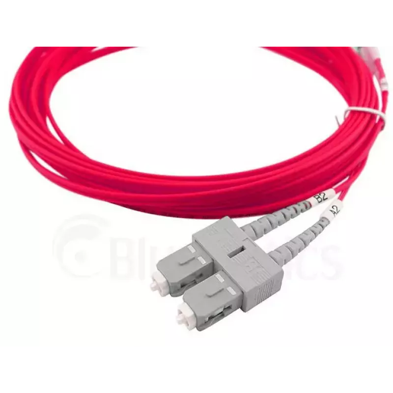 Fibre optic cable BlueOptics SFP3233FU0.5MK SC ST OM4 0.5 m Magenta