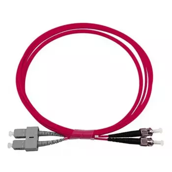 Fibre optic cable BlueOptics SFP3233FU0.5MK SC ST OM4 0.5 m Magenta