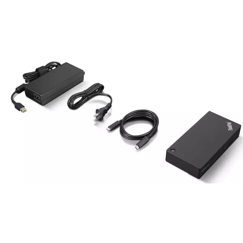 Lenovo 40B20135IT laptop dock/port replicator Wired USB 3.2 Gen 1 (3.1 Gen 1) Type-A + Type-C Black