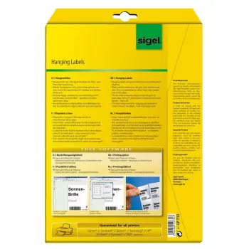 Non-adhesive printer label Sigel LP715