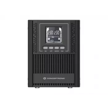 Conceptronic ZEUS52E1K 1000VA 900W Online Tower UPS, IEC, Double-conversion (Online), 1 kVA, 900 W, Sine, 220 V, 240 V