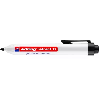 Permanent Marker Edding Retract 11 Bullet Tip Black